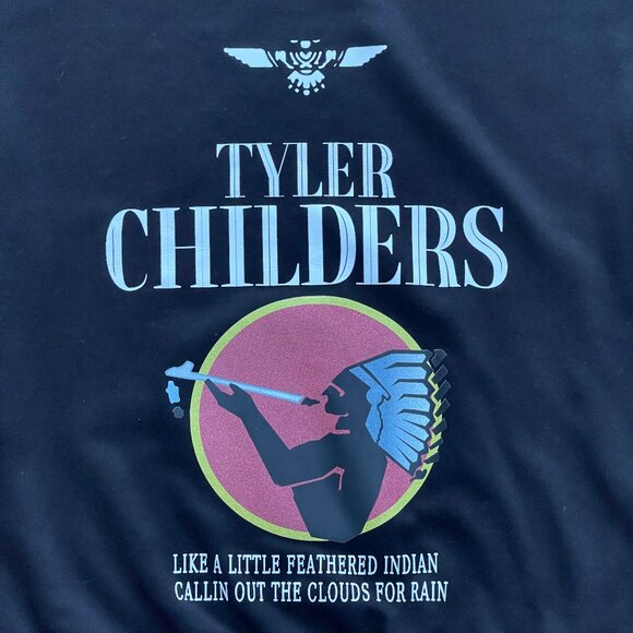 Tyler Childers Feathered Indians Calling Out Sweatshirt Adult Size Medium - Picture 2 of 9